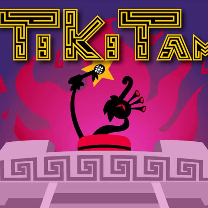 Carátula de uno de los videojuegos que ha desarrollado Nico, Tiki Tam, un juego de ritmo para PC